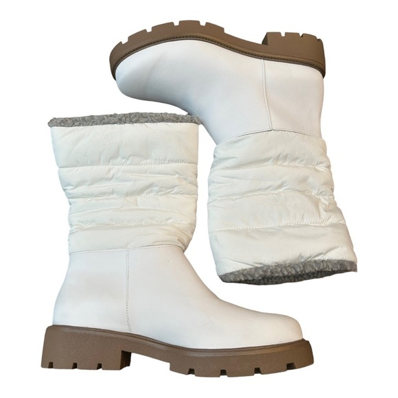 JOURNEE collection Nadine boots in white - Picture 7 of 16